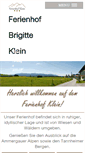 Mobile Screenshot of ferienhof-brigitte-klein.de