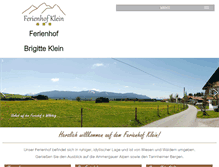 Tablet Screenshot of ferienhof-brigitte-klein.de